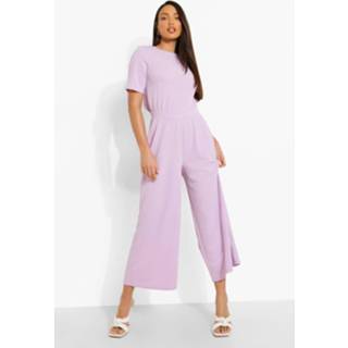 👉 Tall Cullotte Jumpsuit Met Open Rug, Lilac