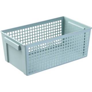👉 Opbergmand plastic active 6 STUKS Desktop Snacks&Diversen Rechthoekige Opbergmand, Klein?Lichtgroen?