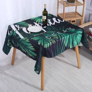 👉 Tafelkleed groen active 2 stuks kerst bedrukt waterdicht en oliebestendig vierkant tafelkleed, specificatie: 140x100cm (stijl donkergroen)