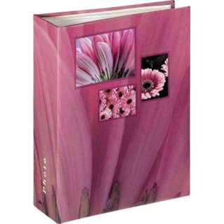 👉 Fotoalbum roze Hama 106262 (b x h) 13 cm 16.5 Pink 100 bladzijden 4047443132666