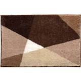 👉 Badmat groen ecru polyacryl motief unisex antisliprug naturel Badmatten Ismeri Grund