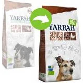 👉 2x10kg Yarrah Bio Senior Huhn Hundefutter trocken 8714265000355