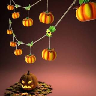 👉 Ornament schuim active peuters 2 STUKS Halloween Decoraties Kleuterschool Bar Scène Ornamenten Pompoen Lantaarn Decoratie, Stijl: 6 Pompoenen Trossen