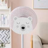 👉 Zaklamp active kinderen 10 STKS Staande ventilatorafdekking Kindveiligheid Anti-snuifje All-inclusive bescherming Driedimensionale ventilator Netafdekking, Grootte: 18 inch (schattige beer)