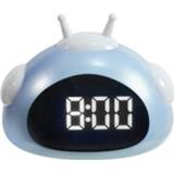 👉 Wekker blauw active Wake Up Lights Cute Cartoon Dieren Nachtkastje Elektronische Nachtlamp Klok (0709 Blauw)