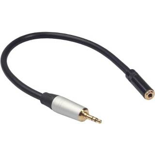 👉 Audiokabel active mannen vrouwen TC210MF-03 3,5 mm mannelijk naar vrouwelijk audiokabel, lengte: 0,3 m