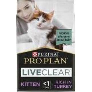 👉 Kalkoen Pro Plan LiveClear Kitten Kattenvoer - Dubbelpak 2 x 1,4 kg 7613038389035