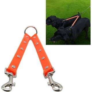 👉 Hondenlooplijn rood active TPU-materiaal Honden 2 in 1 knoopvrije trekkabel Dubbele hondenlooplijn, lengte: 25 cm (rood)