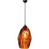 Hanglamp glas Led - Meteorum Ovaal Koper E27 7433603765756