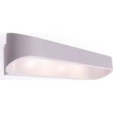👉 Wandlamp wit aluminium Led - Wandverlichting 12w Natuurlijk 4000k Mat Ovaal 7433603477420