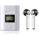 👉 Oortelefoon zwart Tws D019 Draadloze Oortelefoons Met Beeldscherm - 5712580018409