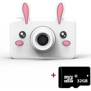 👉 Lens active kinderen D9 8.0 megapixel Mode dunne en lichte mini digitale sportcamera met 2.0 inch scherm&konijn beschermhoes&32G geheugen voor
