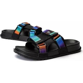 👉 Fluorescerend blauw 43 active mannen Modetrend Zacht en comfortabel Slijtvaste antislip-pantoffels voor heren (kleur: Maat: 43)