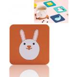 👉 Placemat siliconen klein active 10 STUKS Anti-verbranding en hittebestendige placemats Home Water- oliebestendige tafelmatten onderzetters, maat: klein, stijl: konijn