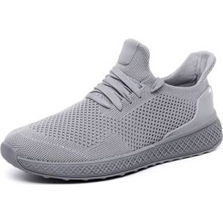 Hardloopschoenen grijs 47 active mannen Flying Mesh sportschoenen Casual lichtgewicht voor heren, maat: (grijs)