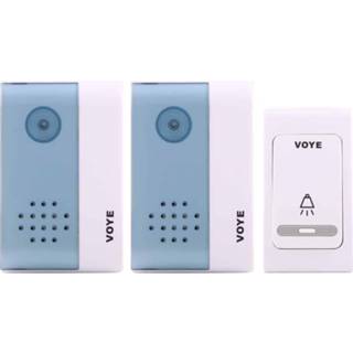 👉 Active VOYE V004B2 Draadloze Smart Music Home-deurbel met dubbele ontvanger, afstandsbedieningsafstand: 120m (open lucht)