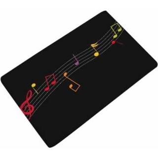 👉 Badmat antislip active Flanel Muzikaal Symbool Badmatten Digitaal Bedrukt Vloerkussen voor Huisdecoratie, Afmeting: 50 cm x 80 (D2123-5)