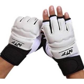 👉 Zandzak PU leer m active Halve vingers Volwassenen Training Bokshandschoenen Fitness Sparring Taekwondo Handschoenen, MAAT: