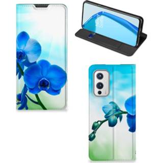 👉 Orchidee blauw OnePlus 9 Smart Cover - Cadeau voor je Moeder 8720632998439