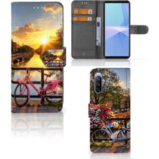 👉 Flipcover Sony Xperia 10 III Flip Cover Amsterdamse Grachten 8720632348128