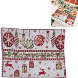 👉 Placemat active 3 STKS Kerst Woondecoratie Producten Gebreide Doek (Herten)