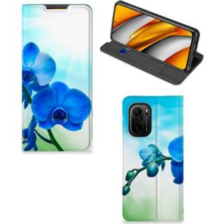 👉 Orchidee blauw Xiaomi Mi 11i | Poco F3 Smart Cover - Cadeau voor je Moeder 8720632336972