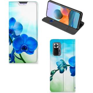 👉 Orchidee blauw Xiaomi Redmi Note 10 Pro Smart Cover - Cadeau voor je Moeder 8720632340603