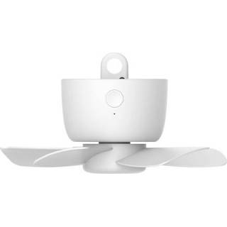 👉 Afstandsbediening wit active Klamboes Camping Ventilator Slaapzaal Mini Oplaadbare USB Plafondventilator (8000 mAh Wit)