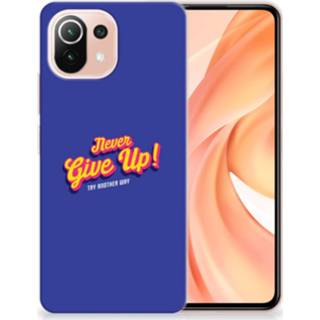 👉 Siliconen hoesje Xiaomi Mi 11 Lite met naam Never Give Up 8720215048261