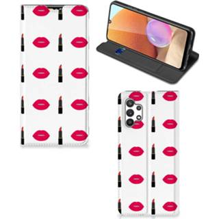 👉 Lippenstift Samsung Galaxy A32 4G Hoesje met Magneet Lipstick Kiss 8720215580495