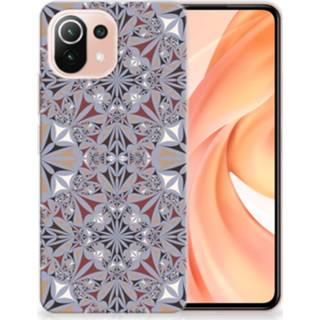 👉 Siliconen hoesje Xiaomi Mi 11 Lite TPU Flower Tiles 8720215557497