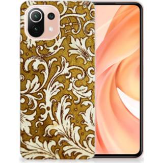 👉 Siliconen hoesje goud Xiaomi Mi 11 Lite Barok 8720215800999