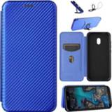 👉 Flipcover blauw koolstofvezel Nokia C1 Plus Flip Cover - 5712580107066