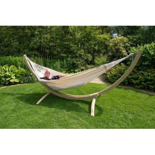 👉 Hangmat wit active Tropilex Set Double Wood&Comfort white 8719925912771