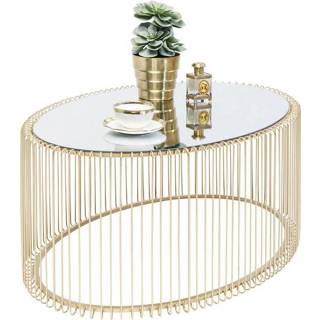 👉 Salontafel goud brass metaal active Kare Wire Uno Oval 4025621845188