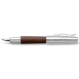 👉 Vulpen bruin chroom m Faber-castell E-motion Chroom/ Donkerbruin Perenhout 4005401482109