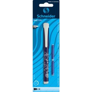 👉 Vulpen zwart Schneider Easy M Blister Incl. 2 Inktpatronen Assorti 4004675010162