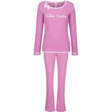 👉 Pyjama katoen vrouwen roze Louis & Louisa Pink::Wit