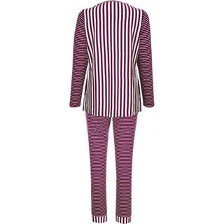 👉 Pyjama vrouwen rood Simone Ecru::Bordeaux 4055706359323