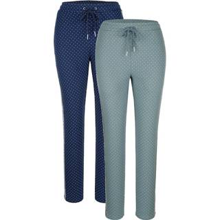 👉 Joggingbroek blauw vrouwen Joggingbroeken per 2 stuks Blue Moon Salie::Marine::Wit 4055706274237 4055706274220