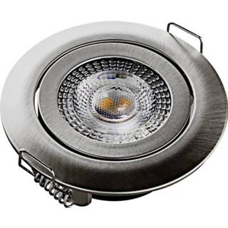 👉 Heitronic DL7202 500666 LED-inbouwlamp 5 W Warmwit Zilver