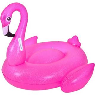 👉 Opblaasbare zwembad kinderen luchtbed/ride-on dieren flamingo 110 x 102 86 cm