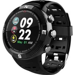 👉 Smartwatch zwart active F18 1.3inch IP68 waterdichte bluetooth 4.2, ondersteuning inkomende oproepherinnering / hartslagdetectie slaapbewaking (zwart)