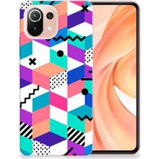 👉 Houten blok Xiaomi Mi 11 Lite TPU Hoesje Blokken Kleurrijk 8720215792980