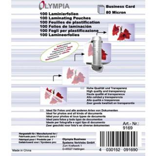 👉 Lamineerfolie Olympia Visitekaart 100 stuk(s) 4030152091690