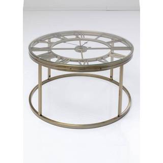 👉 Bijzettafel goud brass metaal active Kare Klok Roman 4025621861867