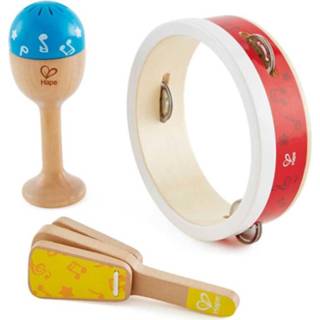 👉 Houten hout multikleur Hape percussieset 3-delig 6943478025493