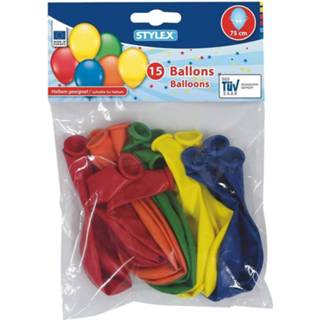 👉 Heliumballon active Stylex Helium Ballonnen 75 cm 15 Stuks 4044186148206