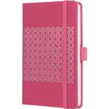 👉 Notitieboek Sigel Jolie Impress A6 Hardcover Gelinieerd 'Peacock Pink' 4004360817182