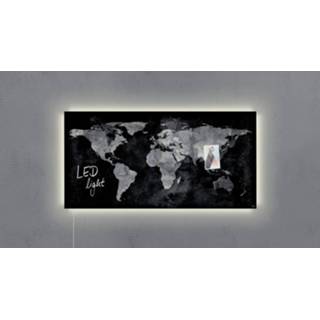 👉 Wereldkaart Sigel SI-GL409 Glasmagneetbord Artverum LED 910x460x15 6017446333368